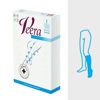 Veera Forte, podkolanówki uciskowe długie, I klasa ucisku, zamknięte palce, rozmiar 5, karmel - zdjęcie produktu