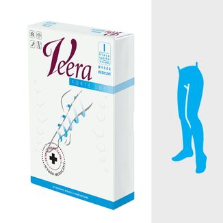 Veera Forte, rajstopy uciskowe krótkie, I klasa ucisku, zamknięte palce, rozmiar 4, karmel KRÓTKA DATA - zdjęcie produktu