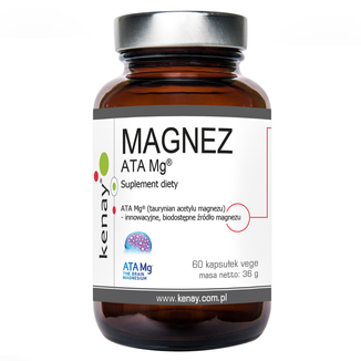 Kenay Magnez ATA Mg, 60 kapsułek vege - zdjęcie produktu