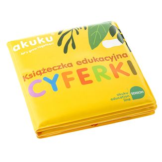 Akuku, książeczka edukacyjna do kąpieli, cyferki, 1 sztuka - zdjęcie produktu