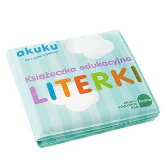 Akuku, książeczka edukacyjna do kąpieli, literki, 1 sztuka - zdjęcie produktu