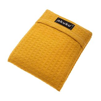 Akuku, termofor z pestek wiśni, 13 cm x 16 cm, żółty, 1 sztuka USZKODZONE OPAKOWANIE - zdjęcie produktu