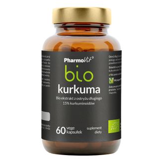 PharmoVit Kurkuma bio, 60 kapsułek vege - zdjęcie produktu