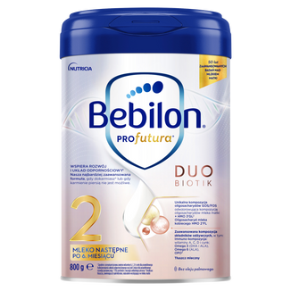 Bebilon Profutura DuoBiotik 2, mleko następne, po 6 miesiącu, 800 g USZKODZONE OPAKOWANIE - zdjęcie produktu