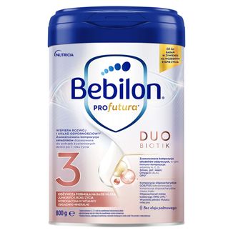 Bebilon Profutura DuoBiotik 3, odżywcza formuła na bazie mleka, po 1 roku, 800 g USZKODZONE OPAKOWANIE - zdjęcie produktu