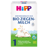 HiPP 1, mleko początkowe z mleka koziego, BIO, dla niemowląt od urodzenia, 400 g - miniaturka zdjęcia produktu