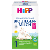 HiPP 1, mleko początkowe z mleka koziego, BIO, dla niemowląt od urodzenia, 400 g - miniaturka zdjęcia produktu