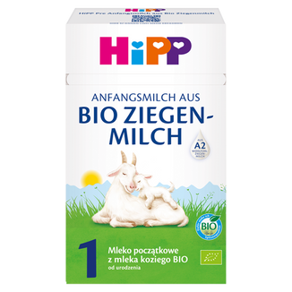 HiPP 1, mleko początkowe z mleka koziego, BIO, dla niemowląt od urodzenia, 400 g - zdjęcie produktu