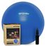 Spokey Fitball, piłka gimnastyczna z pompką, niebieska, 65 cm, 1 sztuka - miniaturka 2 zdjęcia produktu