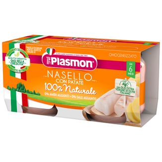 Plasmon Obiadek, morszczuk z ziemniaczkami, po 6 miesiącu, 2 x 80g KRÓTKA DATA - zdjęcie produktu