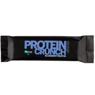 Pulsaar Nutrition Protein Crunch, baton proteinowy oblany białą czekoladą, smak babeczki borówkowej, 55 g - zdjęcie produktu