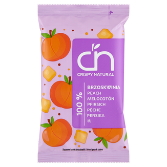 Crispy Natural Chrup Brzoskiwnię, suszone kostki z brzoskwini, 12 g - zdjęcie produktu