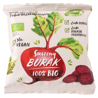 Crispy Natural Suszony Burak 100% Bio, suszone chipsy z buraka, 15 g - zdjęcie produktu