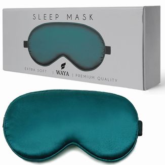 Waya Extra Soft, opaska na oczy do spania, ciemna zieleń, 1 sztuka - zdjęcie produktu