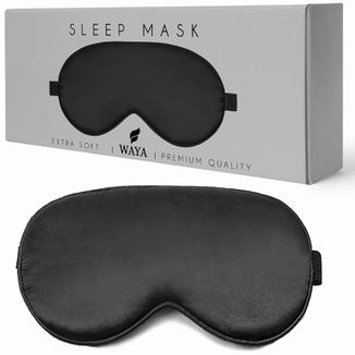 Waya Extra Soft, opaska na oczy do spania, czarna, 1 sztuka - zdjęcie produktu
