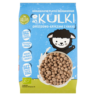 Helpa Bio Kulki, ekologiczne płatki śniadaniowe orkiszowo-gryczane, 160 g - zdjęcie produktu