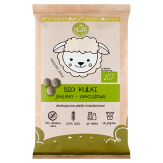 Helpa Bio Kulki, ekologiczne płatki śniadaniowe jaglano-orkiszowe, 160 g KRÓTKA DATA - zdjęcie produktu