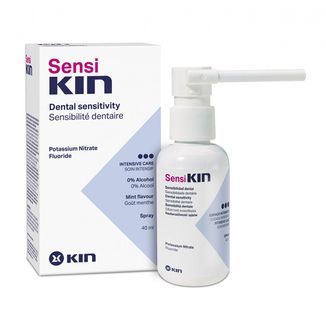 Kin Sensi, spray na nadwrażliwe zęby, smak miętowy, bez alkoholu, 40 ml - zdjęcie produktu