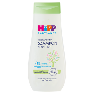 HiPP Babysanft, szampon pielęgnacyjny, od 1 dnia życia, 200 ml - zdjęcie produktu