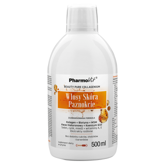PharmoVit Włosy Skóra Paznokcie, 500 ml PharmoVit Włosy Skóra Paznokcie, 500 ml - zdjęcie produktu