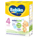 Bebiko Junior 4 Nutriflor Expert, odżywcza formuła na bazie mleka, powyżej 2 roku, 600 g USZKODZONE OPAKOWANIE - miniaturka zdjęcia produktu