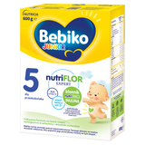 Bebiko Junior 5 Nutriflor Expert, odżywcza formuła na bazie mleka, dla przedszkolaka, 600 g USZKODZONE OPAKOWANIE - miniaturka zdjęcia produktu
