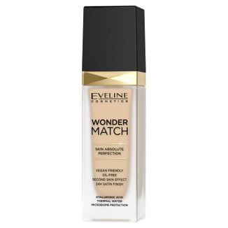 Eveline Cosmetics Wonder Match, luksusowy podkład dopasowujący się, nr 11 almond, 30 ml - zdjęcie produktu