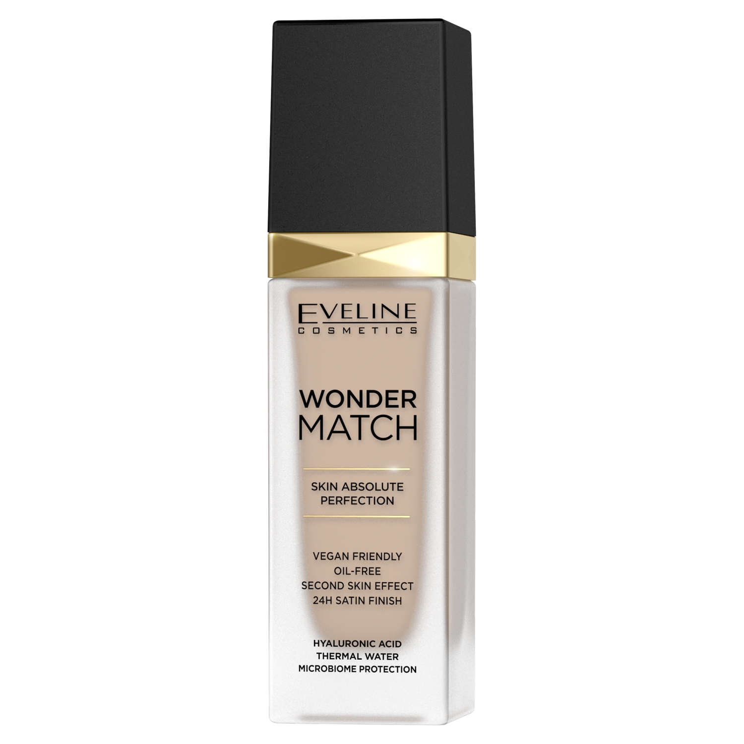 Nieznana Eveline Cosmetics Wonder Match 12 Light Natural, luksusowy podkład dopasowujący się, 30 ml