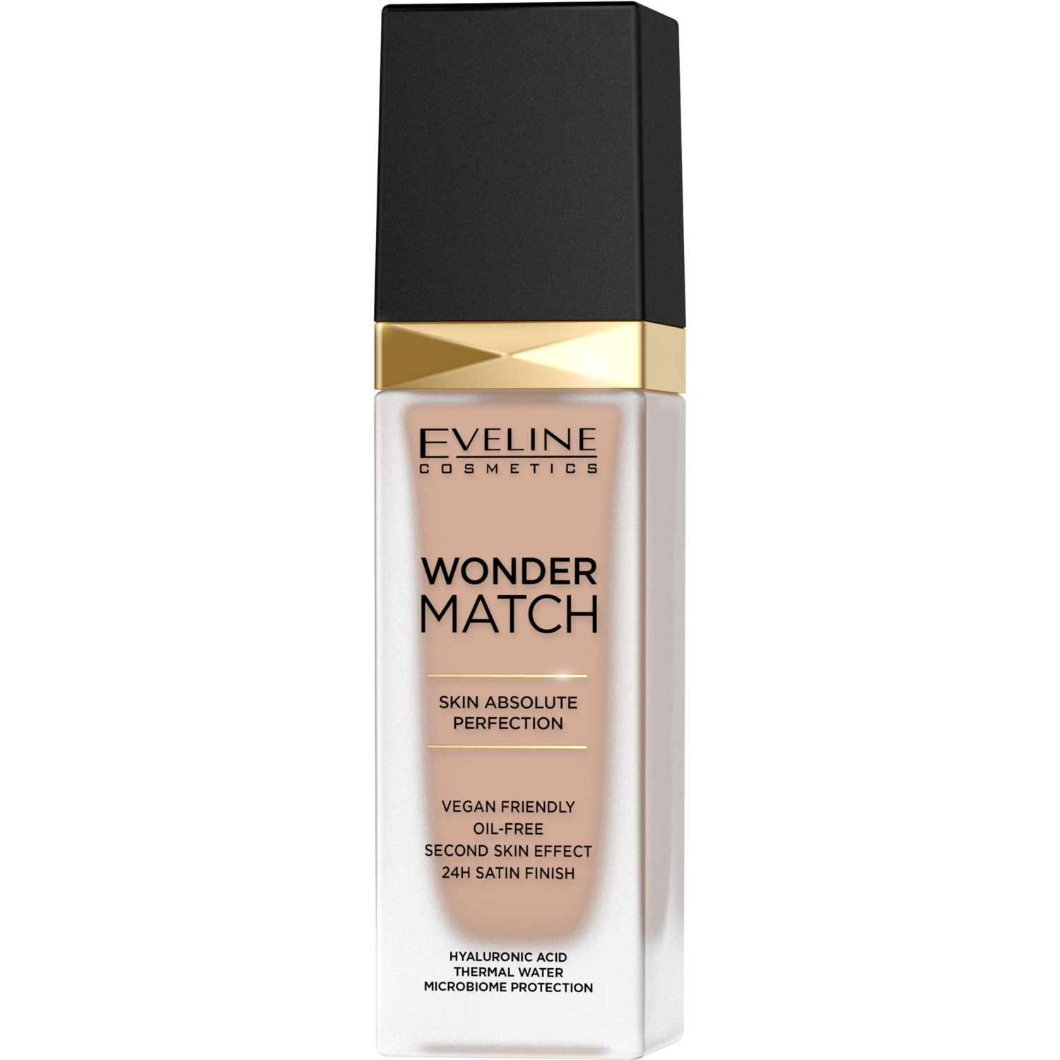 Nieznana Eveline Cosmetics Wonder Match 15 Natural, luksusowy podkład dopasowujący się, 30 ml