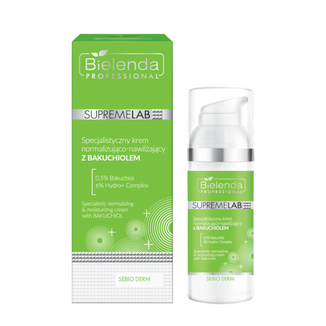 Bielenda Professional SupremeLAB Sebio Derm, specjalistyczny krem normalizująco-nawilżający z bakuchiolem, 50 ml USZKODZONE OPAKOWANIE - zdjęcie produktu