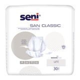 Seni San Classic, pieluchy anatomiczne, Uni, 30 cm x 62,5 cm, 30 sztuk - miniaturka zdjęcia produktu