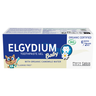 Elgydium Baby, pasta do zębów w postaci żelu dla dzieci od 6 miesiąca, bez fluoru, 30 ml Elgydium Baby, pasta do zębów w postaci żelu dla dzieci od 6 miesiąca, bez fluoru, 30 ml - zdjęcie produktu
