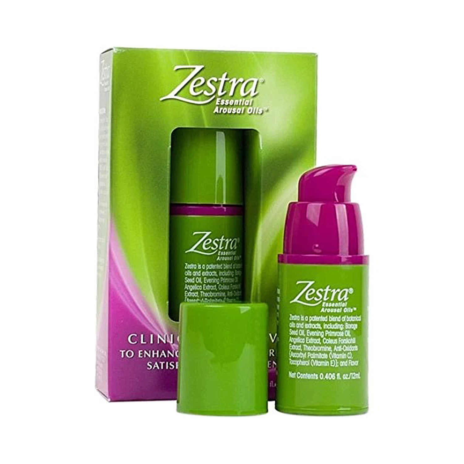 Nieznana Zestra Essential Arousal Oils, pobudzający olejek dla kobiet, 12 ml