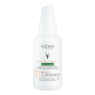 Vichy Capital Soleil UV-Clear, fluid przeciw niedoskonałościom, SPF 50+, 40 ml KRÓTKA DATA - zdjęcie produktu