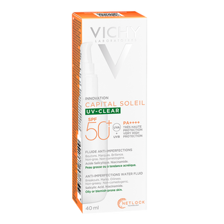 Vichy Capital Soleil UV-Clear, fluid przeciw niedoskonałościom, SPF 50+, 40 ml - zdjęcie produktu