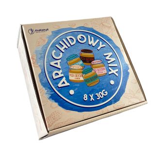 KruKam Arachidowy Mix, zestaw past orzechowych, 8 x 30 g - zdjęcie produktu