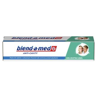 Blend-a-med Anti-Cavity, pasta do zębów, Delicate White, 75 ml - zdjęcie produktu
