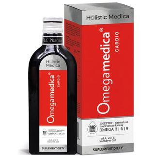 Omegamedica Cardio, płyn, smak cytryna i rozmaryn, 250 ml - zdjęcie produktu