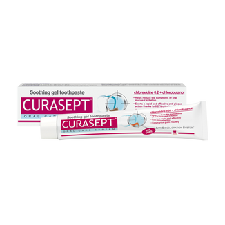 Curasept ADS, żelowa pasta do zębów z chlorheksydyną 0,20% i chlorobutanolem, 75 ml - zdjęcie produktu