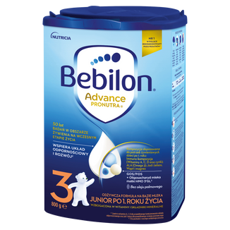 Bebilon Advance Pronutra 3 Junior, odżywcza formuła na bazie mleka, po 1 roku, 800 g - zdjęcie produktu