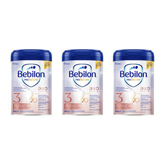Zestaw Bebilon Profutura Duo Biotik 3, odżywcza formuła na bazie mleka, po 1 roku, 3 x 800 g - zdjęcie produktu