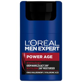 L'Oreal Men Expert Power Age, rewitalizujący krem nawilżający 24H, 50 ml - zdjęcie produktu