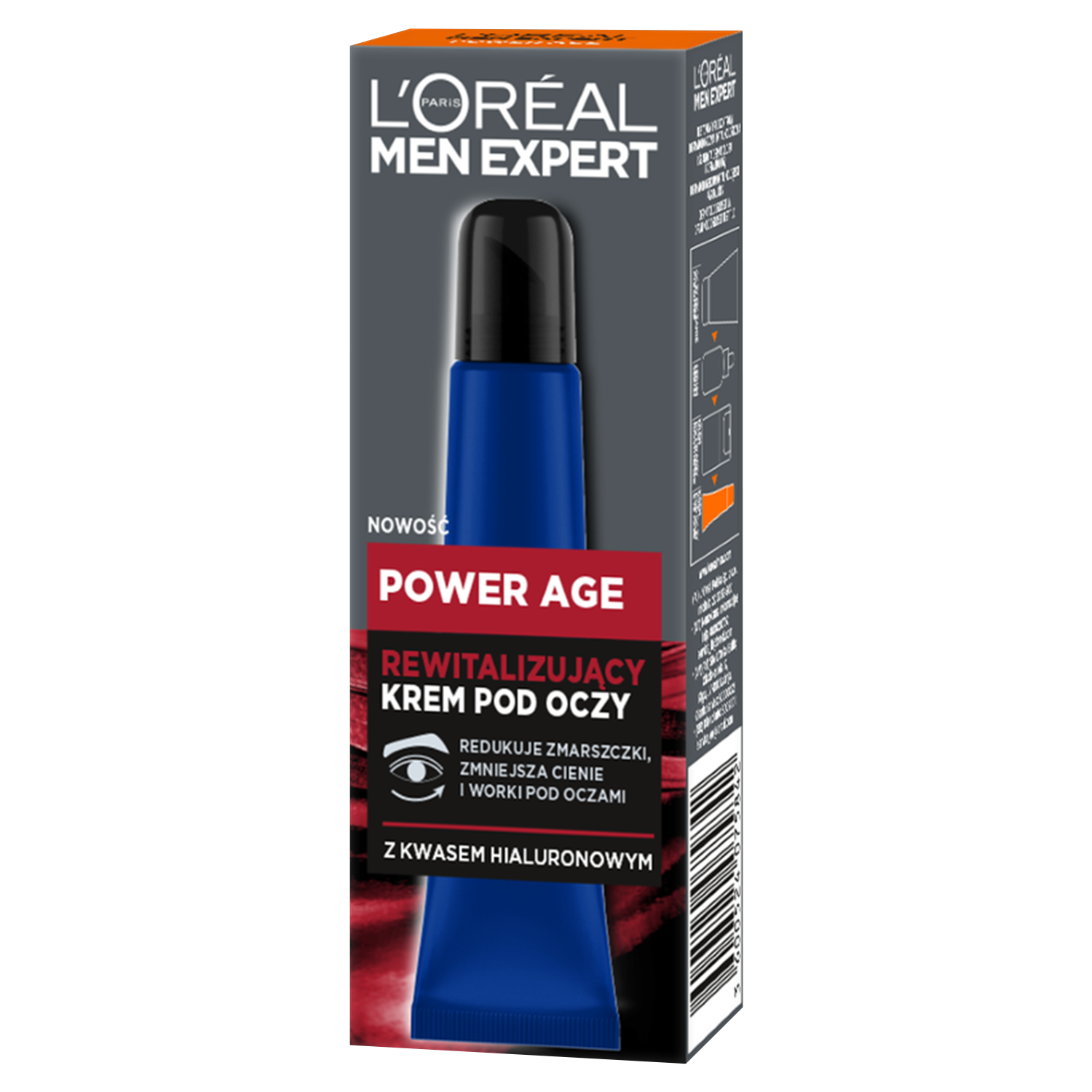 L'Oreal Paris L'Oreal Men Expert Power Age, rewitalizujący krem pod oczy, 15 ml