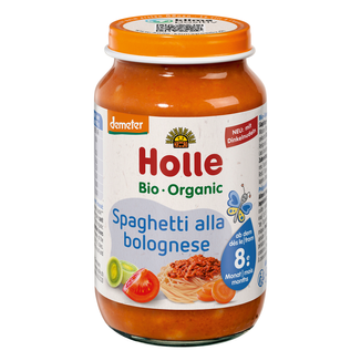 Holle Danie Bio, spaghetti bolognese, po 8 miesiącu, 220 g - zdjęcie produktu