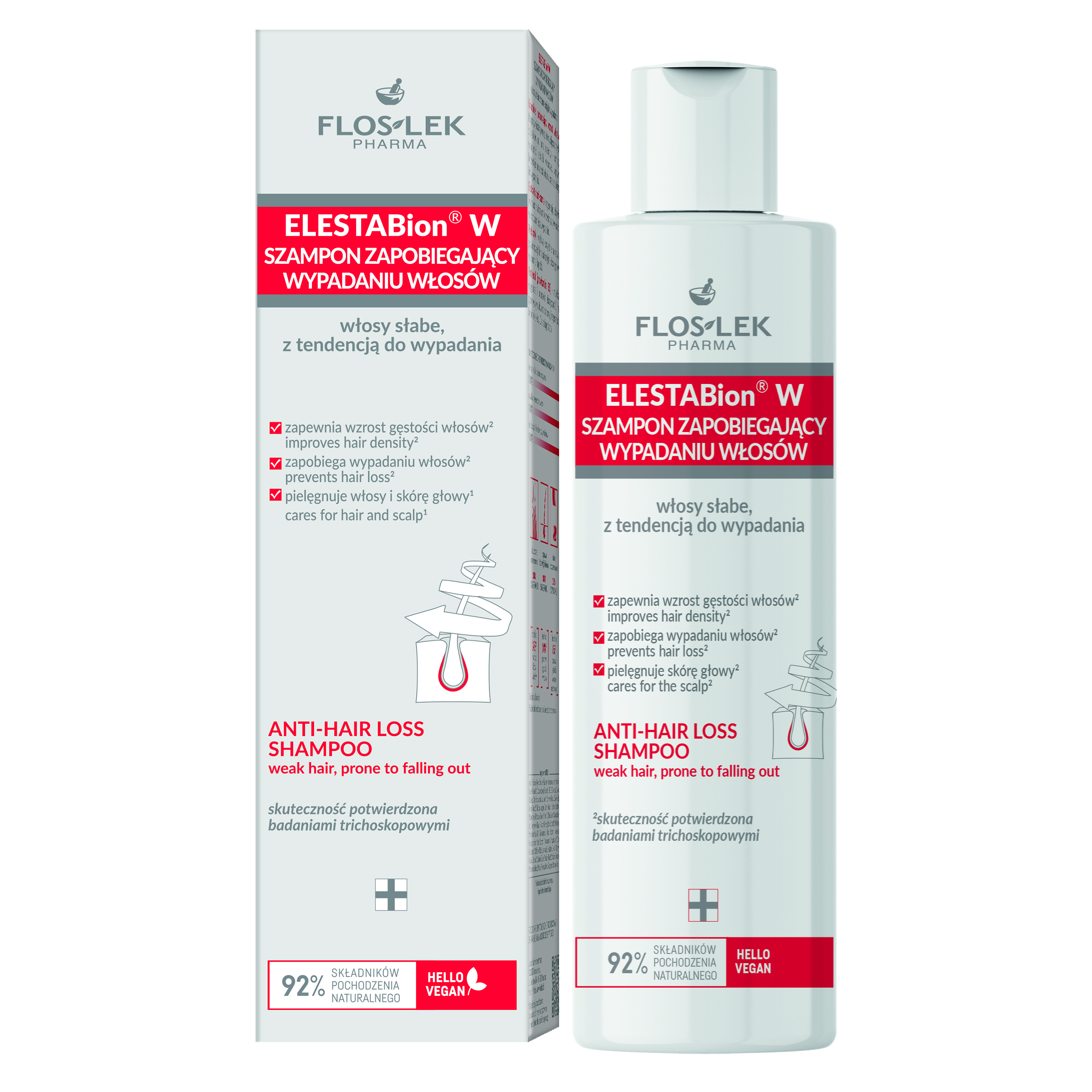 Flos-Lek Pharma Floslek Pharma Elestabion in, Shampoo vorbeugend Haarausfall, 225 ml — Inhaltsstoffe und Bewertung