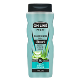 On Line Men, żel pod prysznic dla mężczyzn 3w1, Light Azure, 410 ml - miniaturka zdjęcia produktu