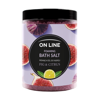 On Line, pieniąca sól do kąpieli, Fig & Citrus, 1200 g - zdjęcie produktu