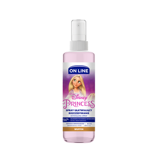 On Line Disney, spray do włosów ułatwiający rozczesywanie, Princess Muffin, 200 ml - zdjęcie produktu