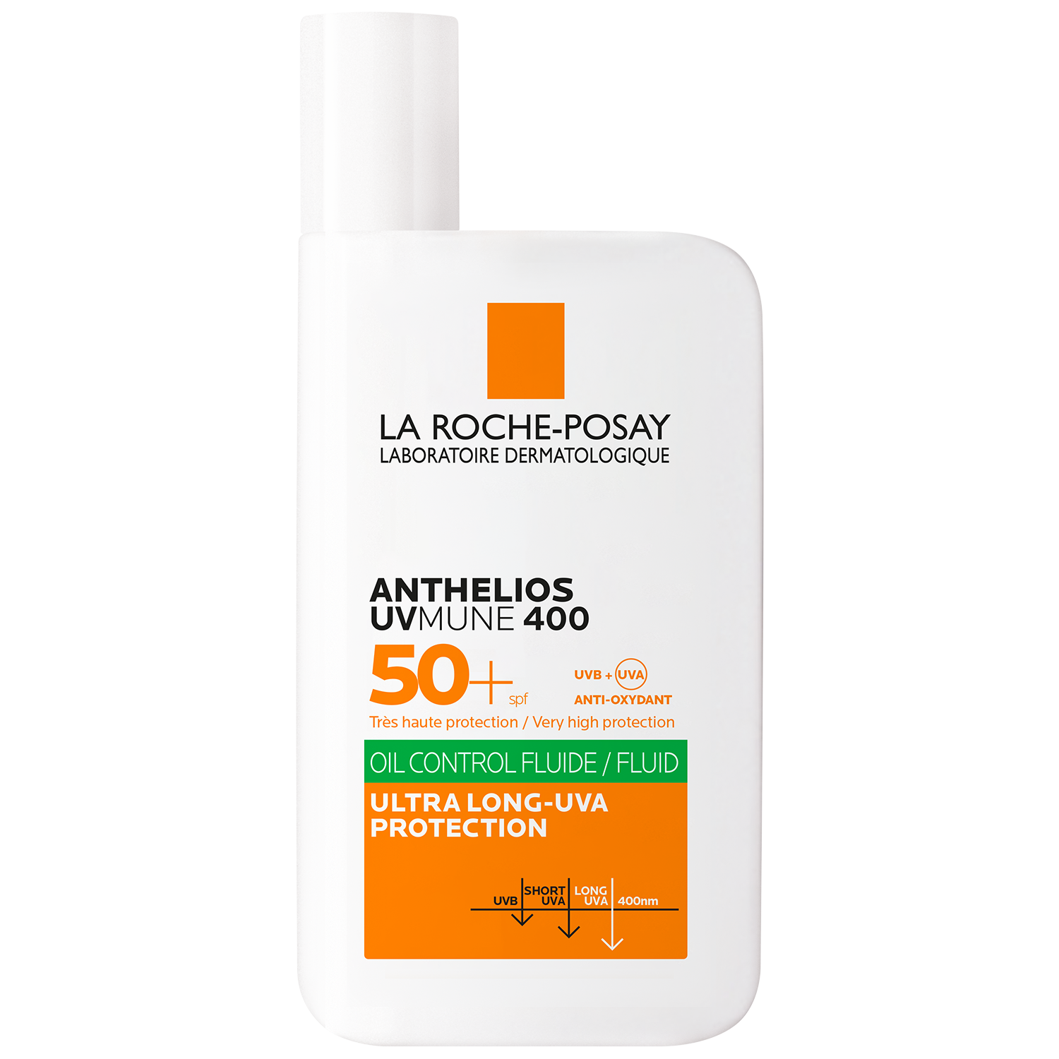 La Roche Posay La Roche-Posay Anthelios UVMune 400, fluid schützend für das Gesicht, SPF 50+, 50 ml — Inhaltsstoffe und Bewertung