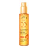 Nuxe Sun, brązujący olejek do opalania do twarzy i ciała, w sprayu, SPF 50, 150 ml - miniaturka zdjęcia produktu